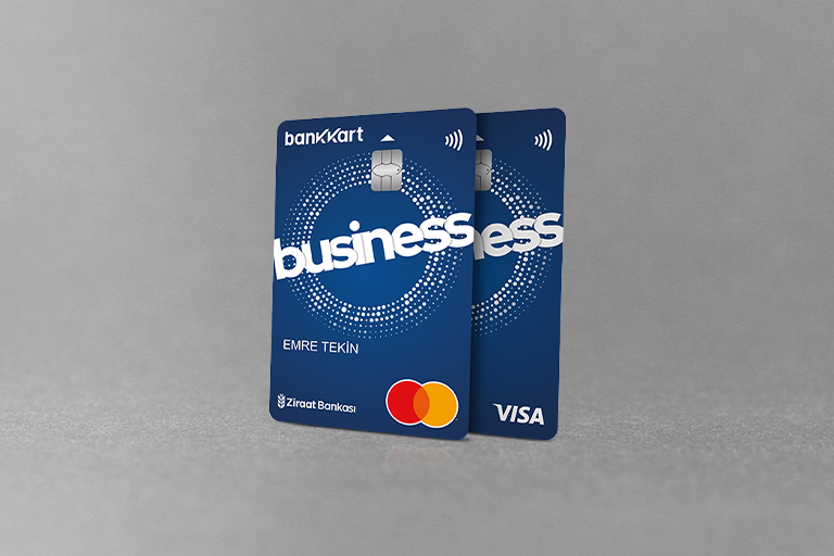 Kredi kartı, ön yüzünde Ziraat Bankası logosu, 