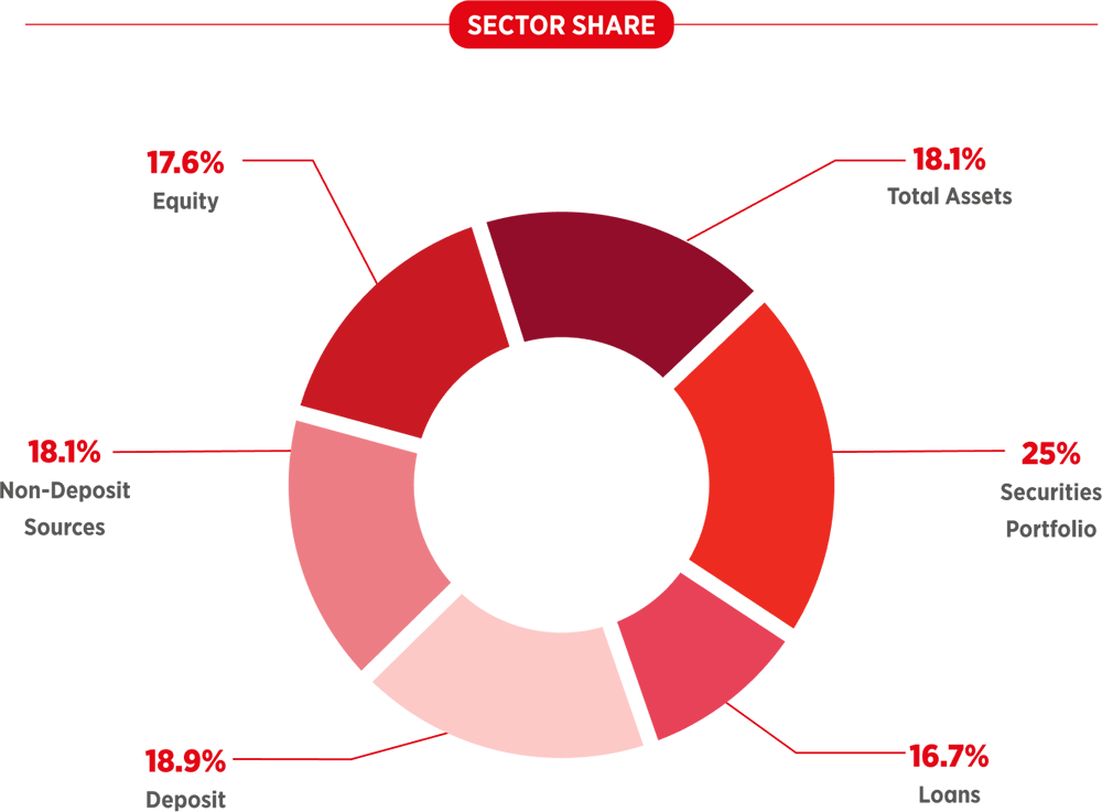 Ziraat Bankası Sektör Payı Grafiği