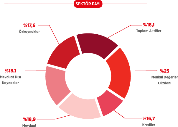 Ziraat Bankası Sektör Payı Grafiği
