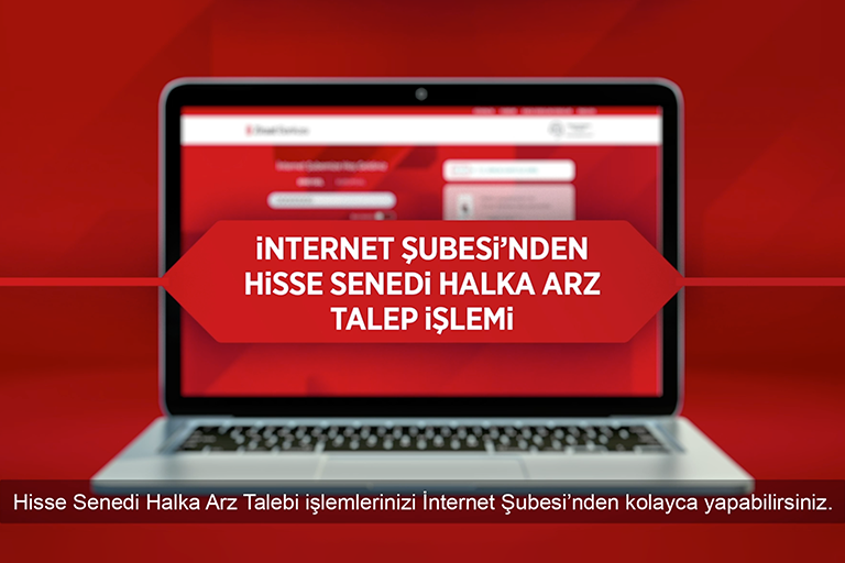 Hisse Senedi Halka Arz-İnternet Şubesi 